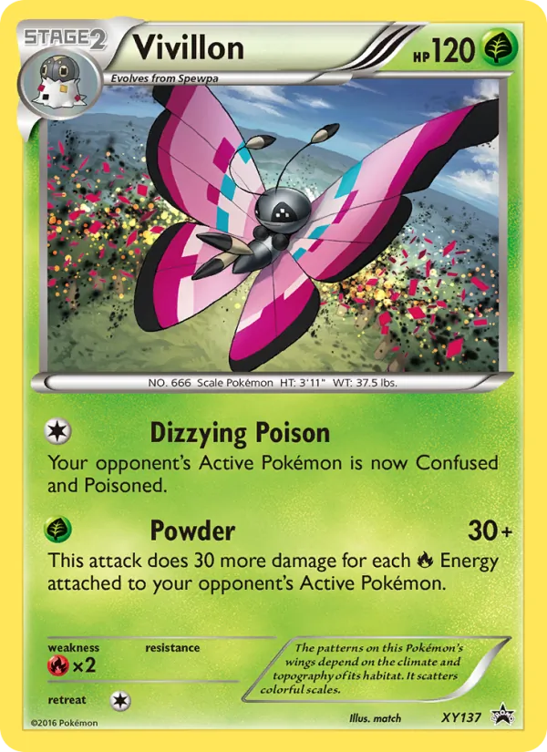 Vivillon - XY Black Star Promos Pokemon Card