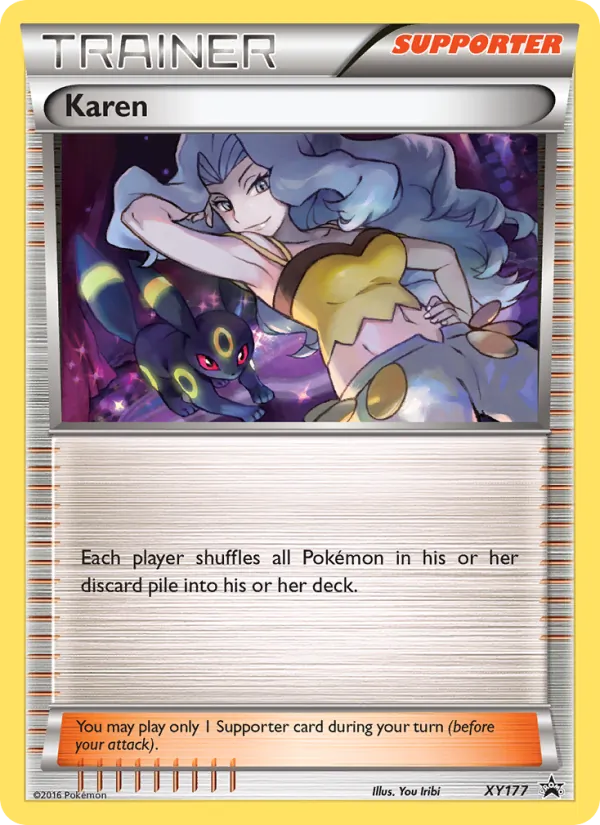 Karen - XY Black Star Promos Pokemon Card