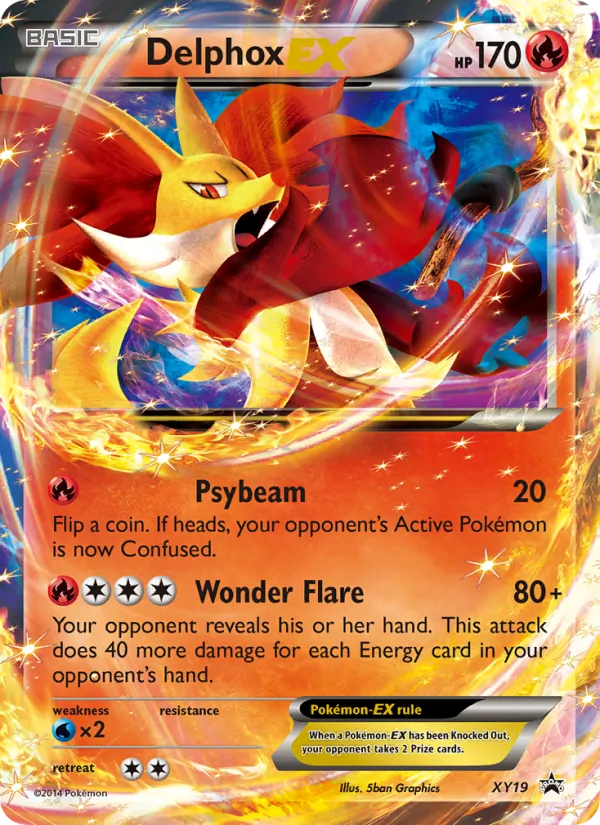 Delphox EX - XY Black Star Promos Pokemon Card