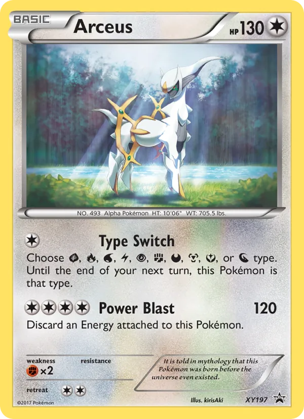 Arceus - XY Black Star Promos Pokemon Card