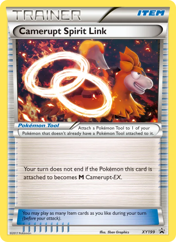Camerupt Spirit Link - XY Black Star Promos Pokemon Card