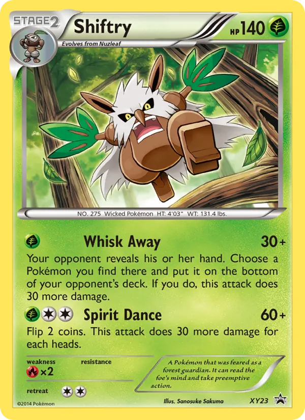 Shiftry - XY Black Star Promos Pokemon Card