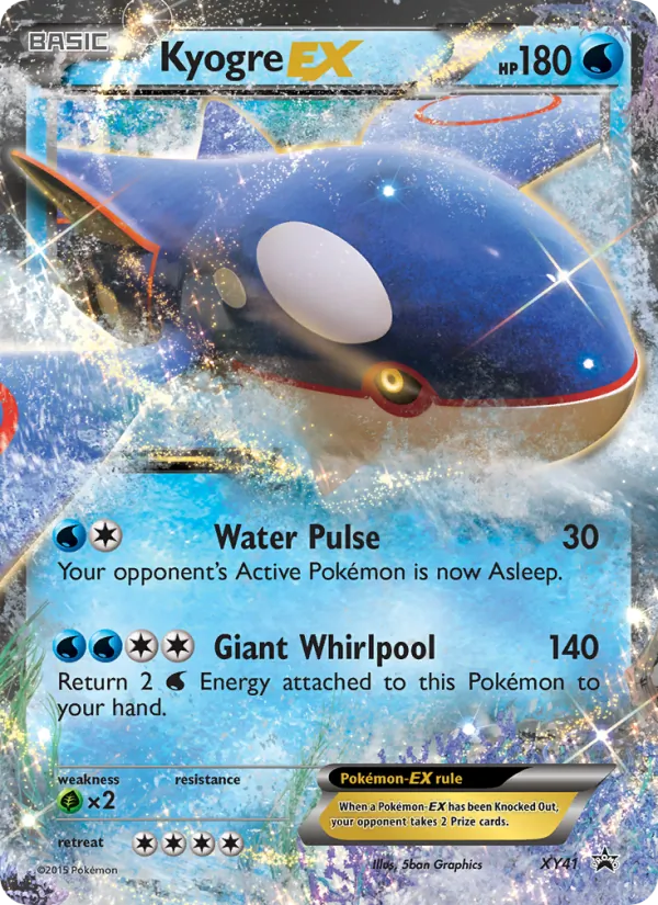 Kyogre EX - XY Black Star Promos Pokemon Card