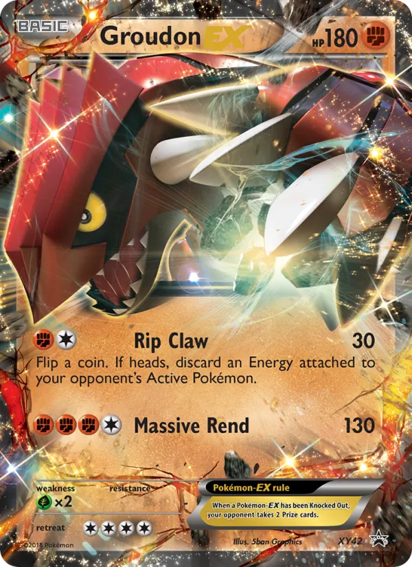 Groudon EX - XY Black Star Promos Pokemon Card