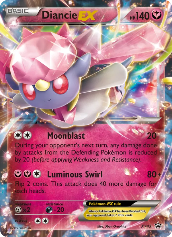 Diancie EX - XY Black Star Promos Pokemon Card
