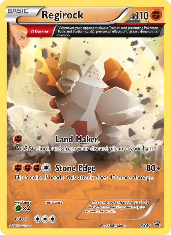 Regirock - XY Black Star Promos Pokemon Card
