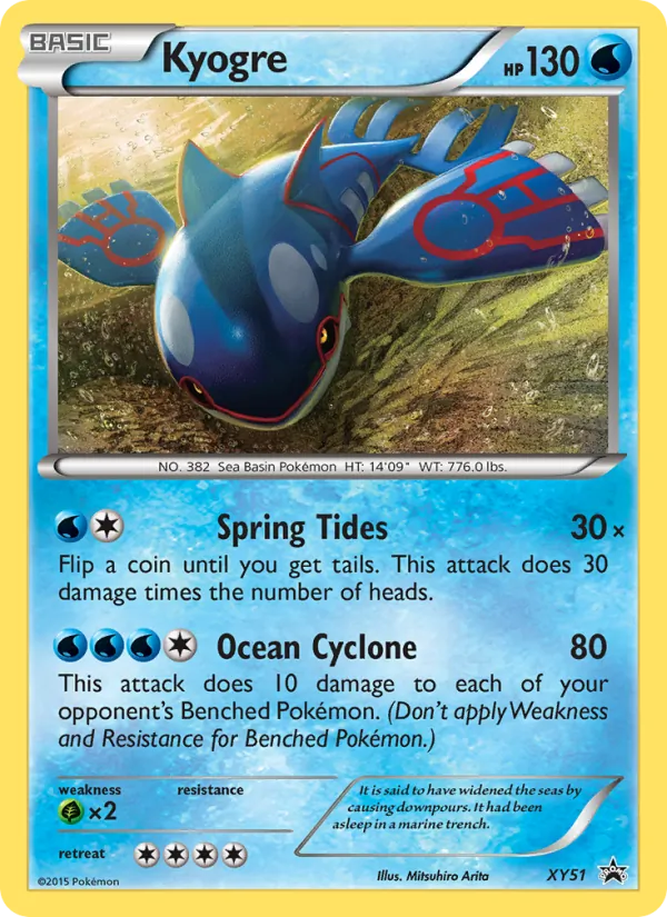Kyogre - XY Black Star Promos Pokemon Card