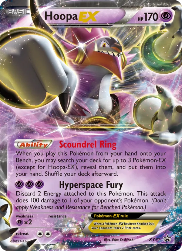 Hoopa EX - XY Black Star Promos Pokemon Card