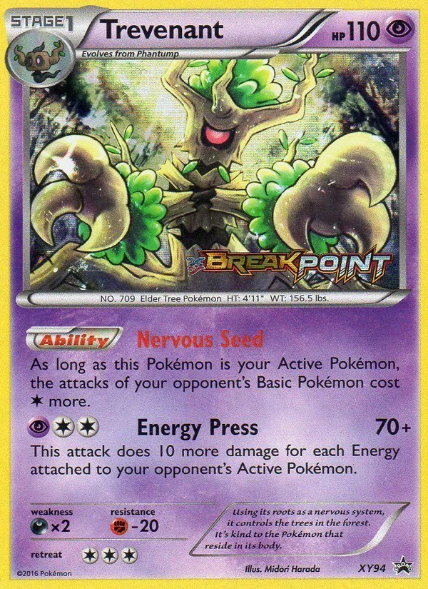 Trevenant - XY Black Star Promos Pokemon Card