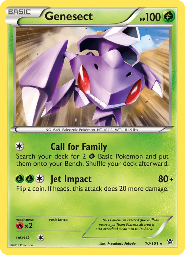 Genesect - Plasma Blast Pokemon Card