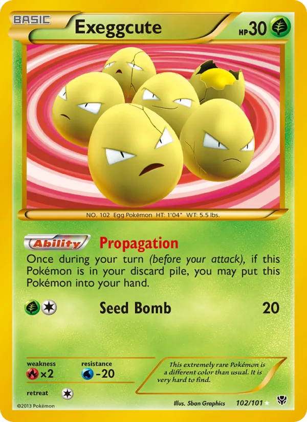 Exeggcute - Plasma Blast Pokemon Card