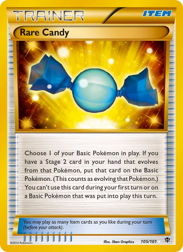 Rare Candy - Plasma Blast Pokemon Card