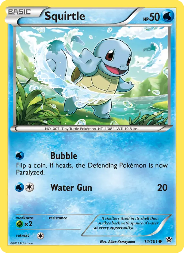 Squirtle - Plasma Blast Pokemon Card
