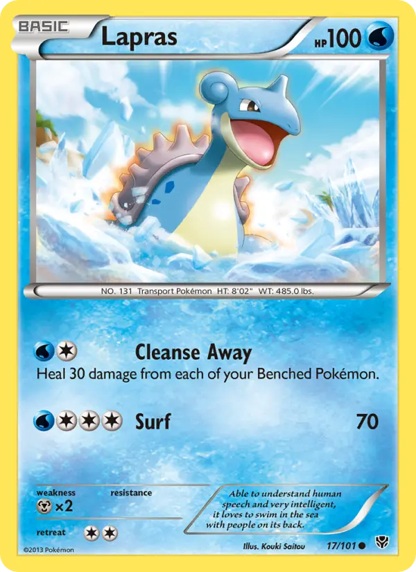 Lapras - Plasma Blast Pokemon Card
