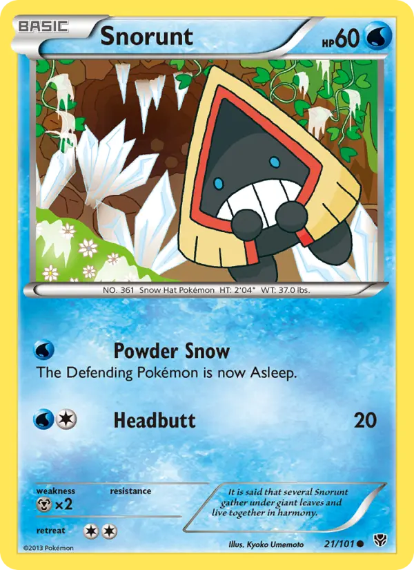 Snorunt - Plasma Blast Pokemon Card
