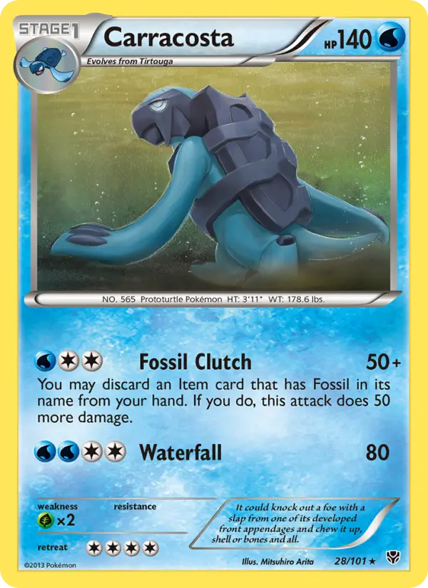 Carracosta - Plasma Blast Pokemon Card