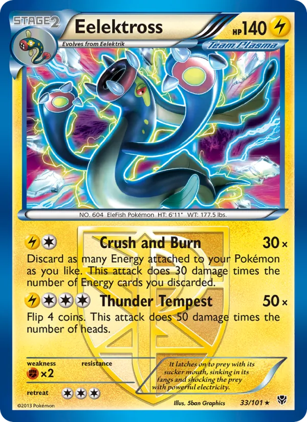 Eelektross - Plasma Blast Pokemon Card