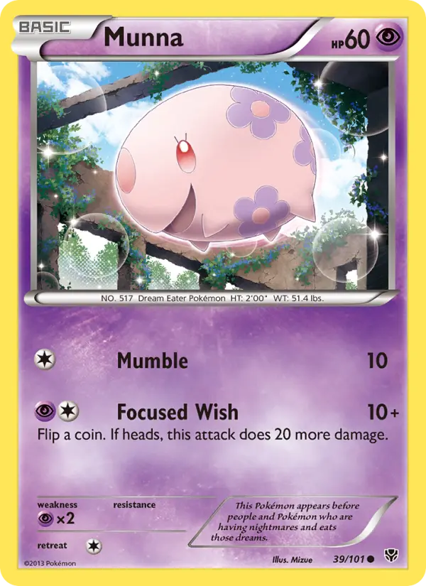 Munna - Plasma Blast Pokemon Card