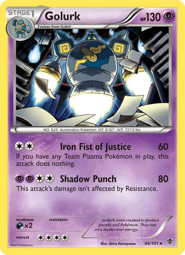 Golurk - Plasma Blast Pokemon Card
