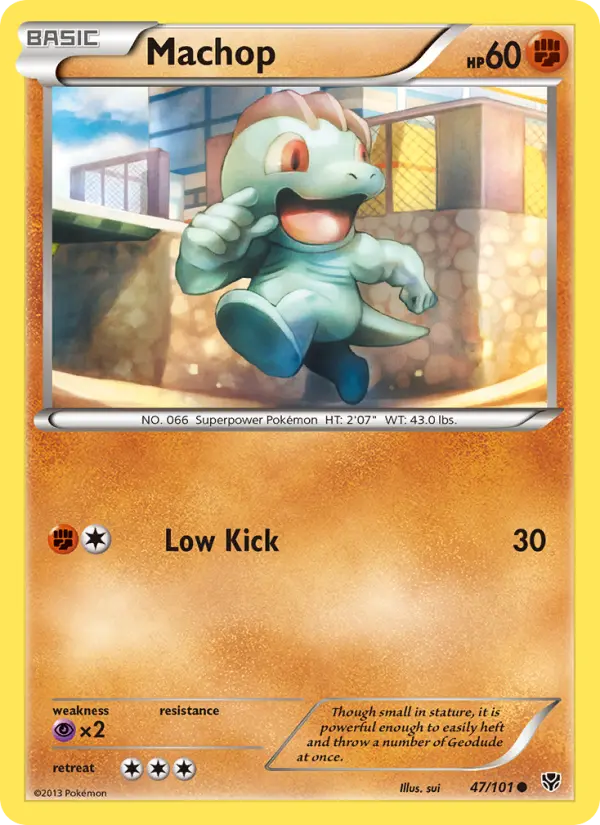 Machop - Plasma Blast Pokemon Card