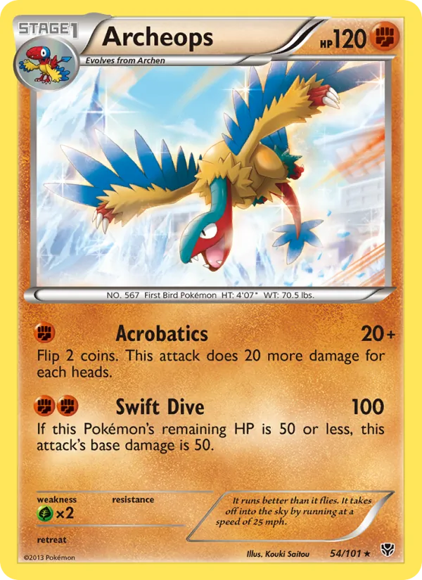 Archeops - Plasma Blast Pokemon Card