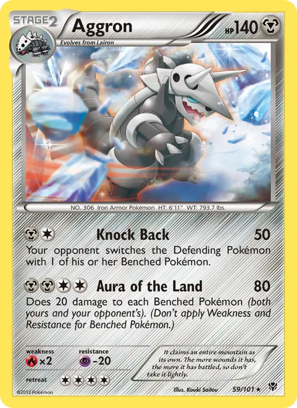 Aggron - Plasma Blast Pokemon Card