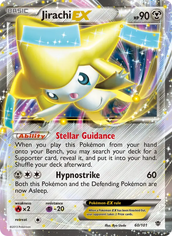 Jirachi-EX - Plasma Blast Pokemon Card