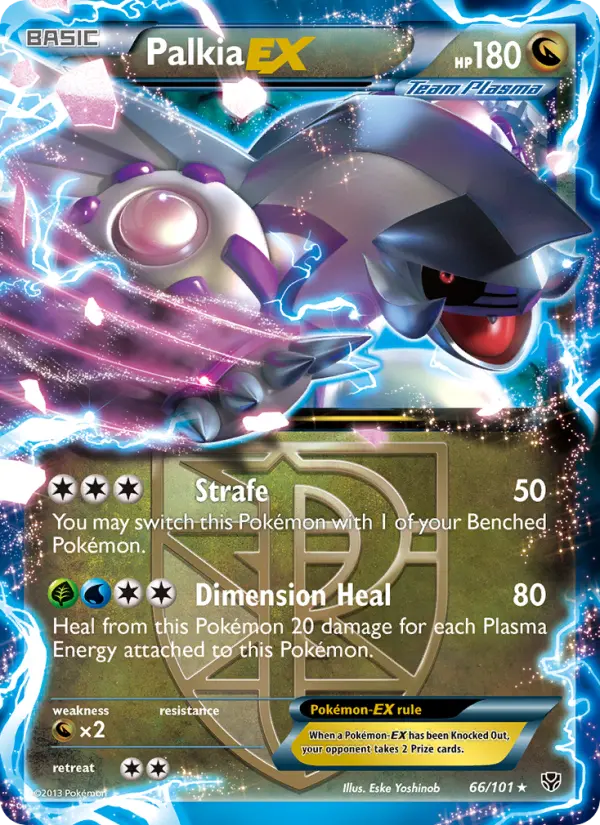 Palkia-EX - Plasma Blast Pokemon Card