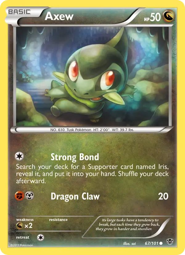 Axew - Plasma Blast Pokemon Card