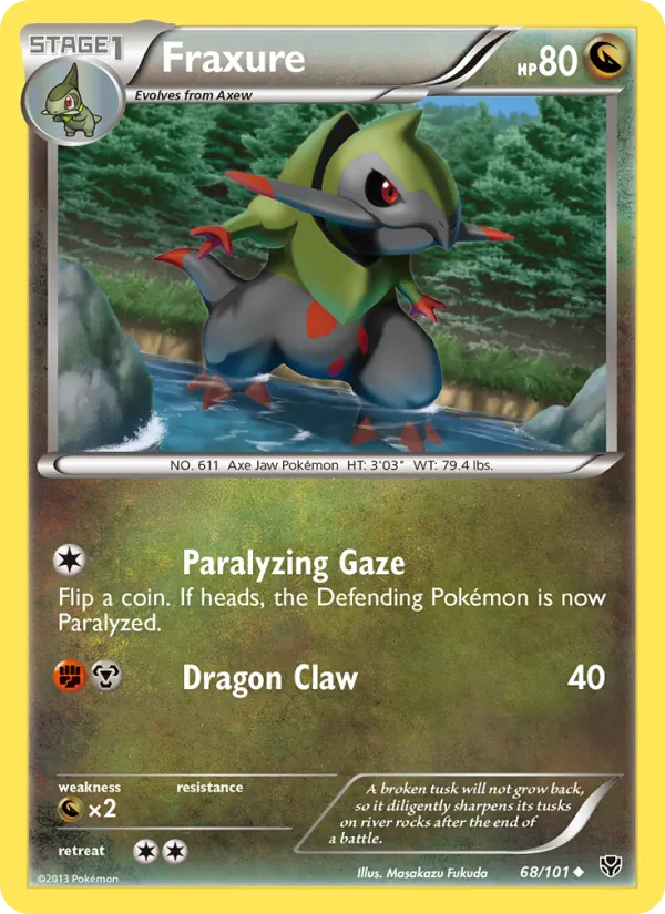 Fraxure - Plasma Blast Pokemon Card