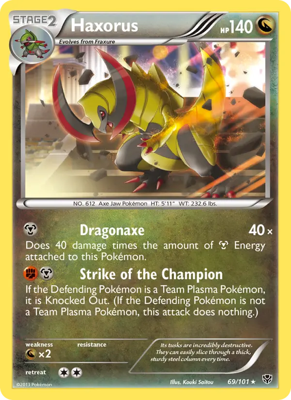Haxorus - Plasma Blast Pokemon Card