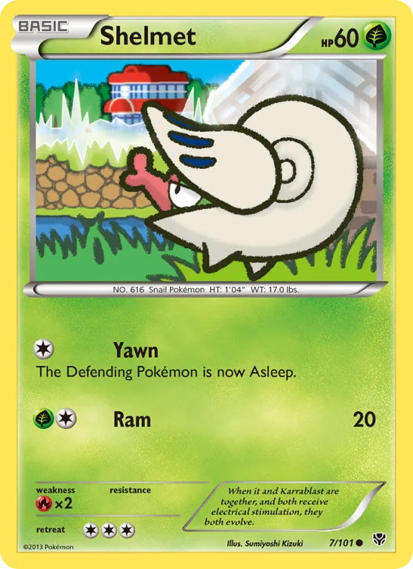 Shelmet - Plasma Blast Pokemon Card