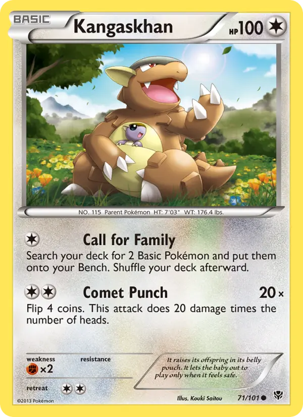 Kangaskhan - Plasma Blast Pokemon Card