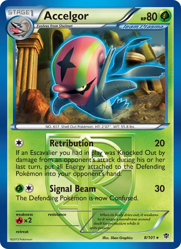 Accelgor - Plasma Blast Pokemon Card