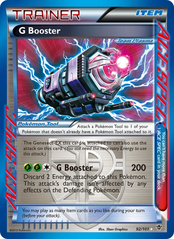 G Booster - Plasma Blast Pokemon Card