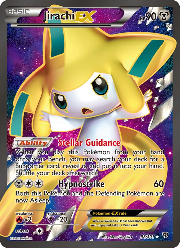 Jirachi-EX - Plasma Blast Pokemon Card