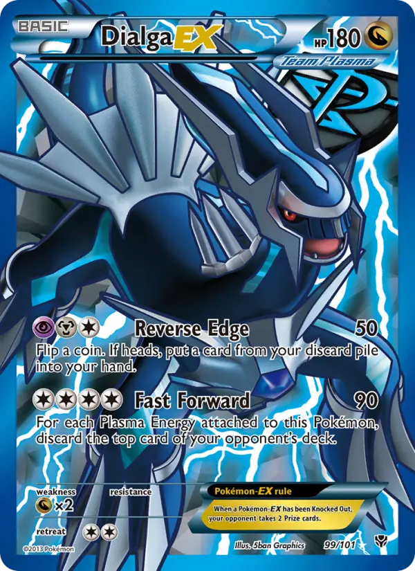 Dialga-EX - Plasma Blast Pokemon Card