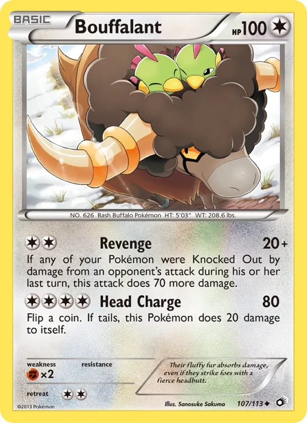 Bouffalant - Legendary Treasures Pokemon Card