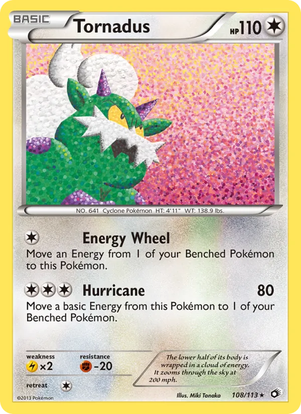 Tornadus - Legendary Treasures Pokemon Card