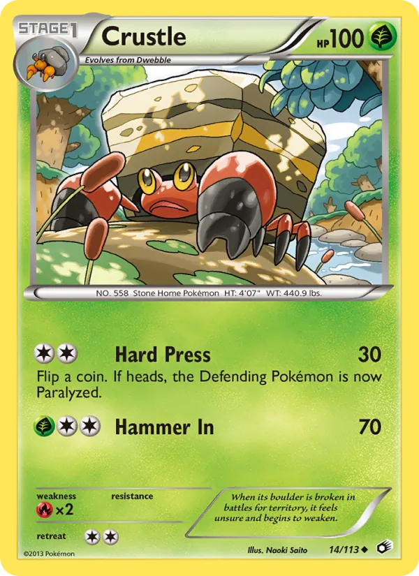 Crustle - Legendary Treasures Pokemon Card