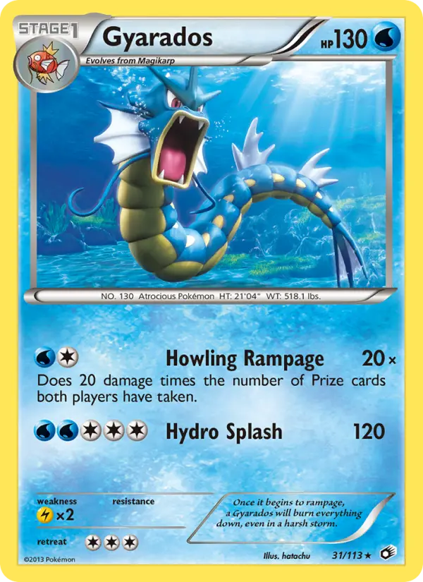 Gyarados - Legendary Treasures Pokemon Card
