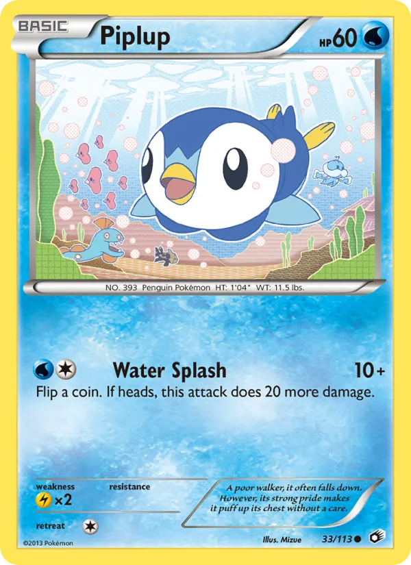 Piplup - Legendary Treasures Pokemon Card