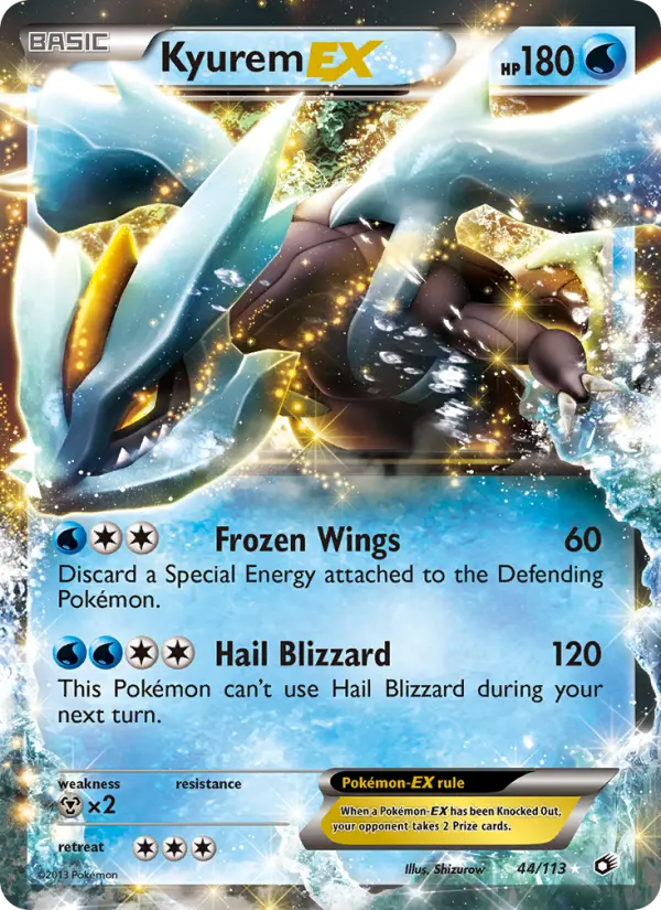 Kyurem-EX - Legendary Treasures Pokemon Card