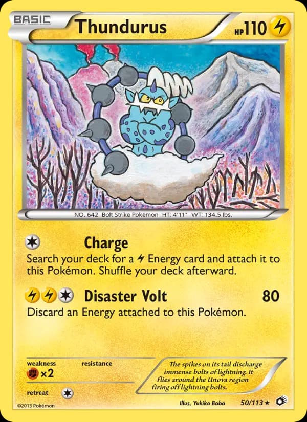 Thundurus - Legendary Treasures Pokemon Card