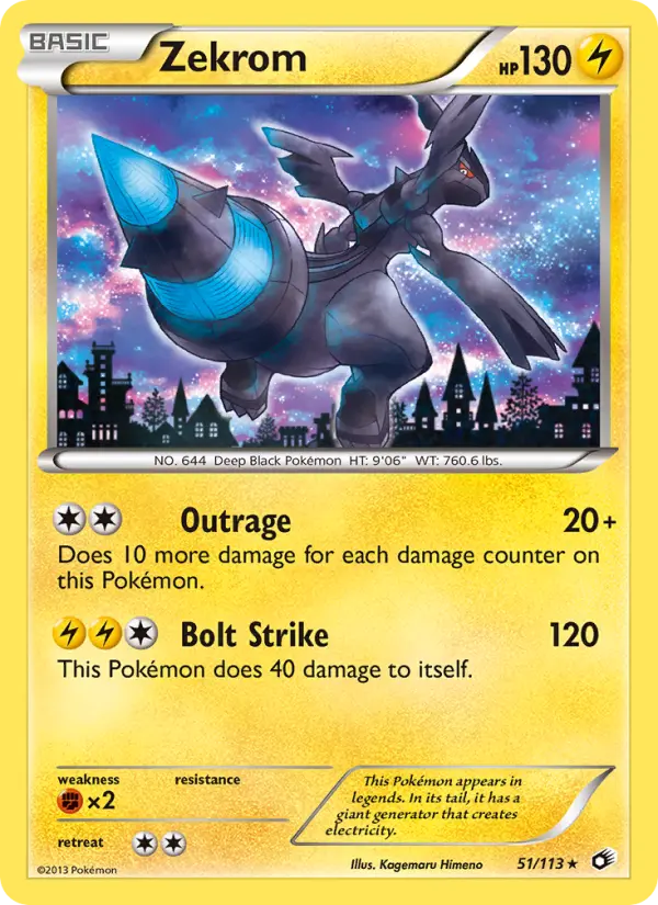 Zekrom - Legendary Treasures Pokemon Card