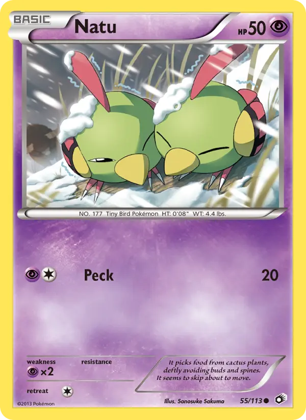 Natu - Legendary Treasures Pokemon Card