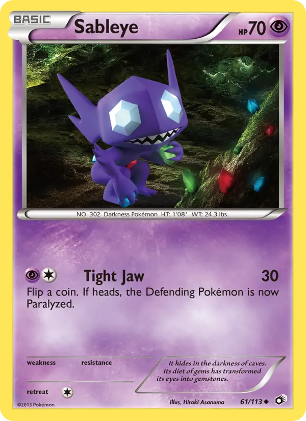 Sableye - Legendary Treasures Pokemon Card