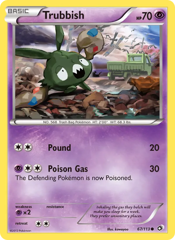 Trubbish - Legendary Treasures Pokemon Card