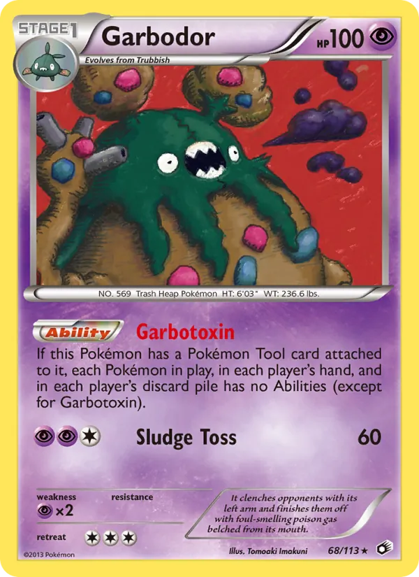 Garbodor - Legendary Treasures Pokemon Card