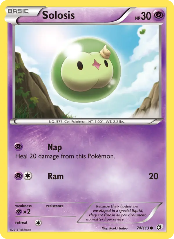 Solosis - Legendary Treasures Pokemon Card